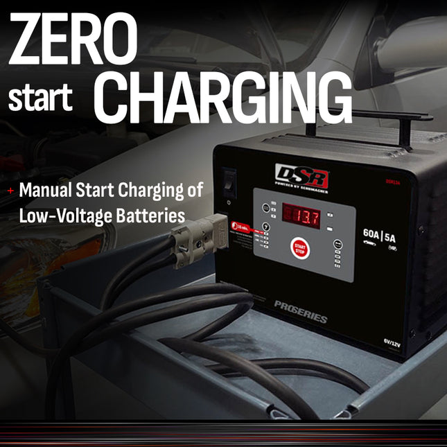 Schumacher Electric 60A Car Battery Charger and Maintainer, Manual and Automatic Operation, Battery Tester, DSR Professional Grade, For 6V/12V Automotive and Marine Batteries, DSR134