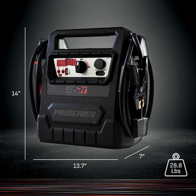 Schumacher Electric 4000A Car Battery Jump Starter and Portable Power Station, Professional Grade, 12V DC Charging and 2.1A USB Charging, For 12V Automotive and Marine Batteries, DSR159