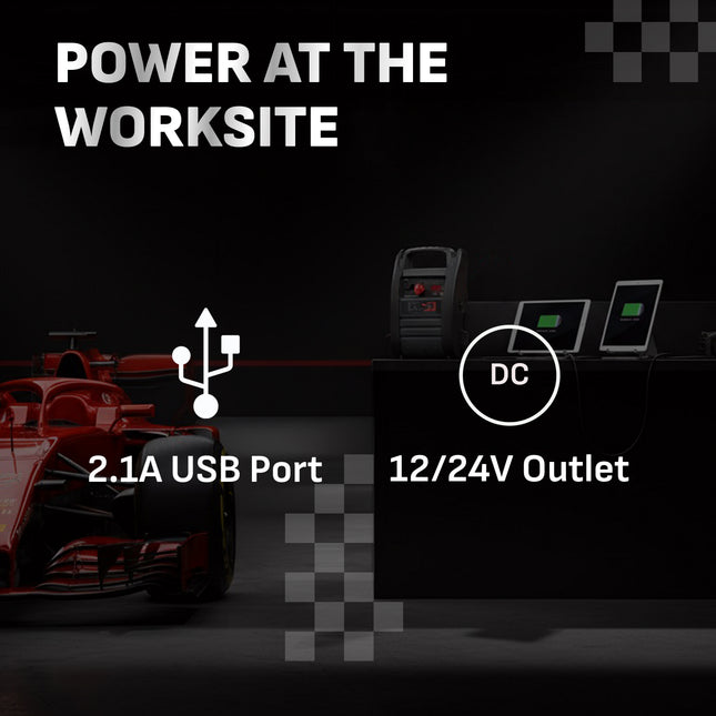 Schumacher Electric 4400A Car Battery Jump Starter and Portable Power Station, Professional Grade, 12V DC Charging and 2.1A USB Charging, For 12V/24V Automotive and Marine Batteries, DSR166