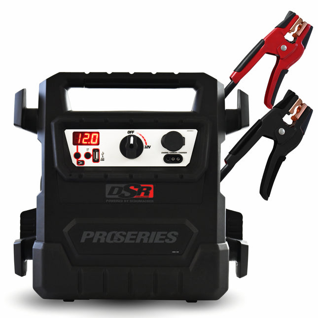 Schumacher Electric 4000A Car Battery Jump Starter and Portable Power Station, Professional Grade, 12V DC Charging and 2.1A USB Charging, For 12V Automotive and Marine Batteries, DSR159
