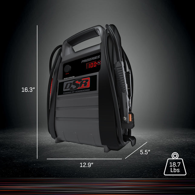 Schumacher Electric 2000A Car Battery Jump Starter and Portable Power Station, For 12V Batteries, Professional Grade, 12V DC Charging, For Automotive and Marine Batteries, DSR168